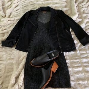 Black Leopard Bodycon Mini Dress SM